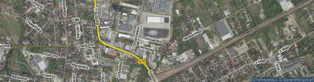 Zdjęcie satelitarne Rokiciańska ul.